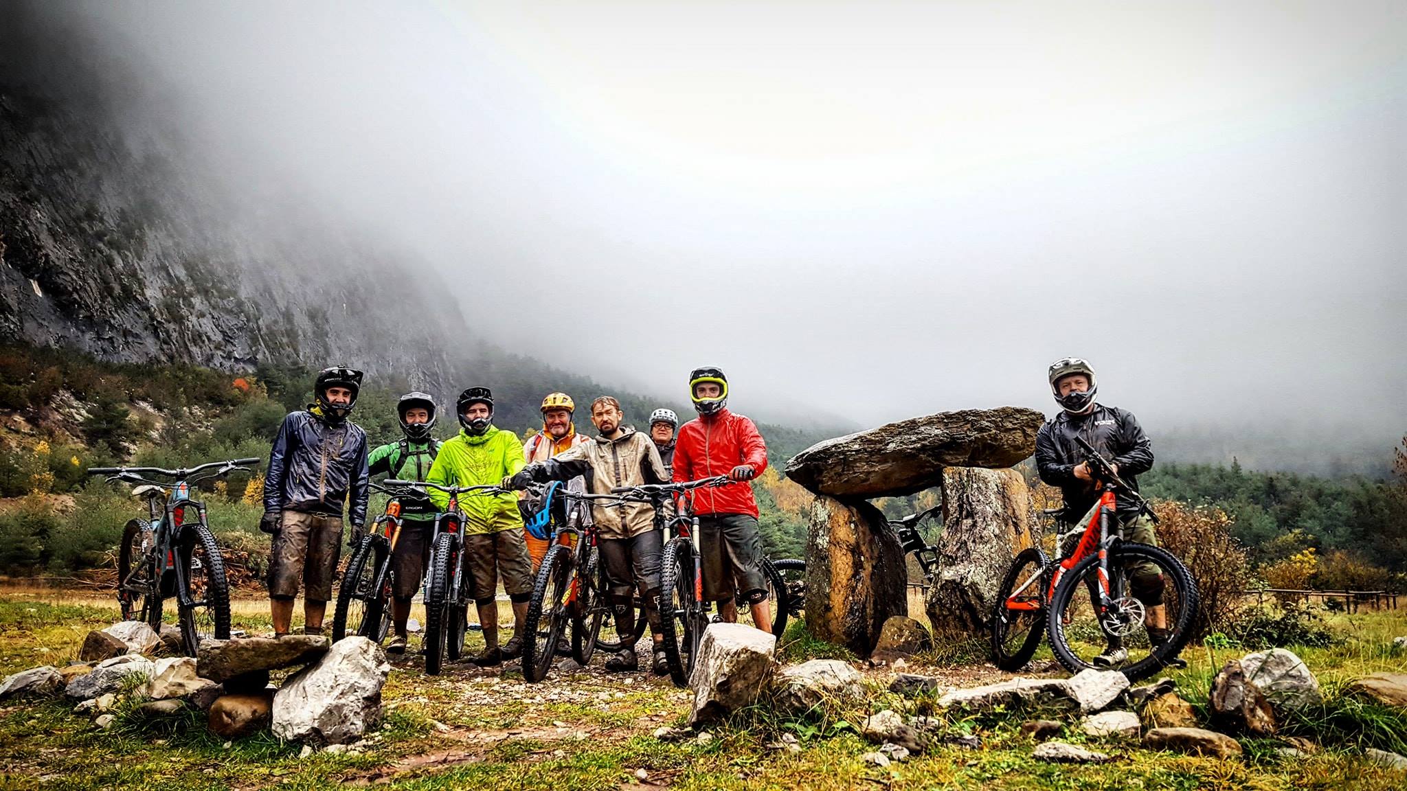 Riding in wet conditions - Spanish Pyrenees